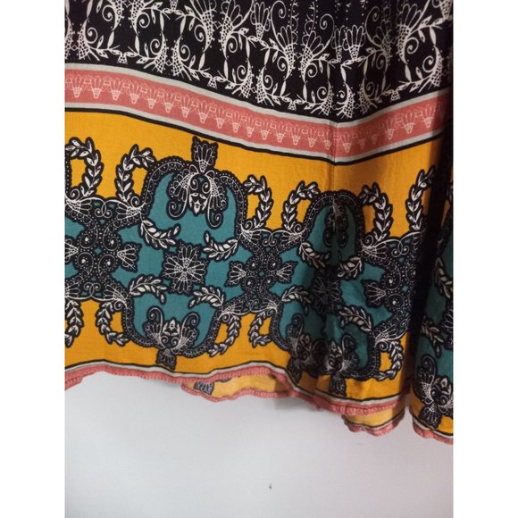 Ganji LA Large Multicolor Boho Keylet Crochet Casual Comfort Romper - Picture 3 of 5